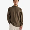 Active Grid Half Zip Stein