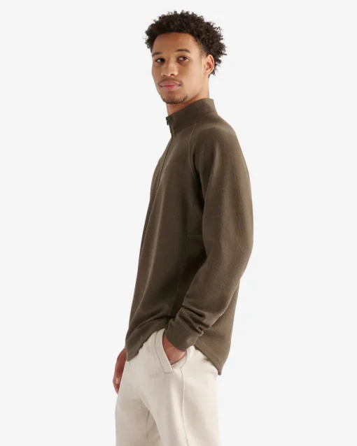 Active Grid Half Zip Stein