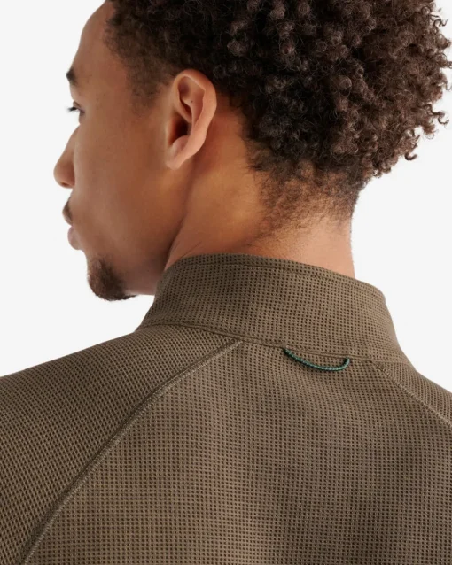 Active Grid Half Zip Stein