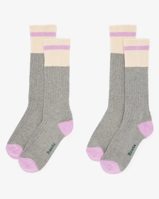 Adult Cotton Cabin Pop Sock 2 Pack