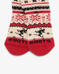 Adult Sayward Fair Isle Slipper Sock