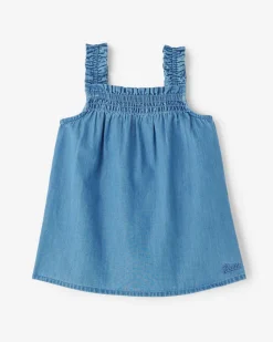 Baby Chambray Smocked Dress