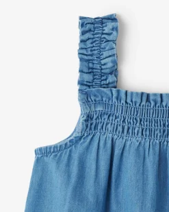 Baby Chambray Smocked Dress