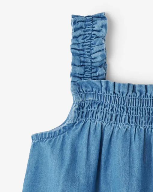 Baby Chambray Smocked Dress