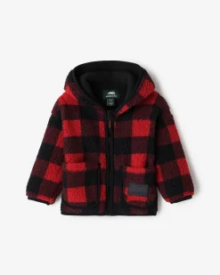 Baby Shearling Fleece Zip Hoodie