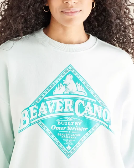 Beaver Canoe Relaxed Crew Sweatshirt