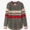 Cabin Stripe Shaker Crew Sweater