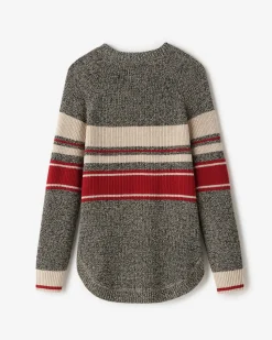 Cabin Stripe Shaker Crew Sweater