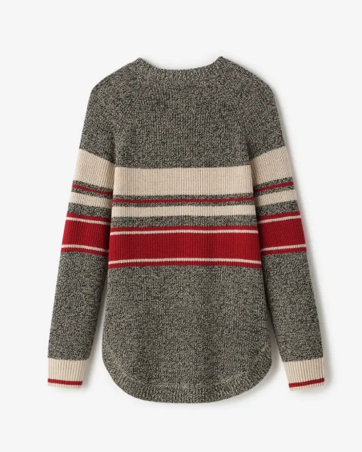 Cabin Stripe Shaker Crew Sweater