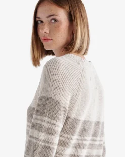 Cabin Stripe Shaker Crew Sweater