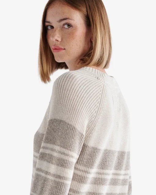 Cabin Stripe Shaker Crew Sweater
