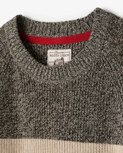 Cabin Stripe Shaker Crew Sweater