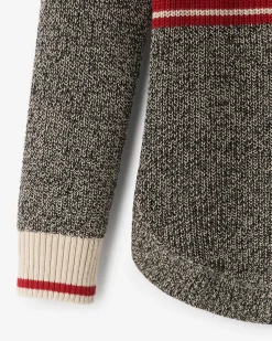 Cabin Stripe Shaker Crew Sweater