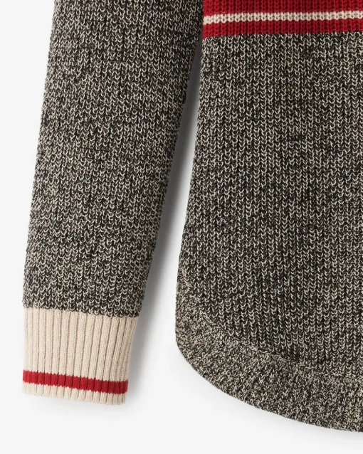 Cabin Stripe Shaker Crew Sweater