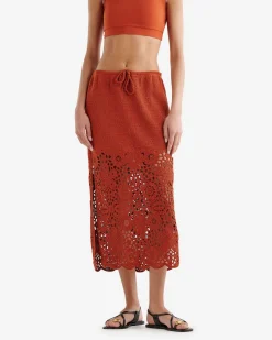 Canyon Crochet Midi Skirt
