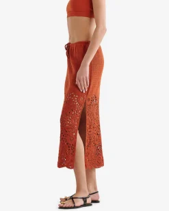 Canyon Crochet Midi Skirt