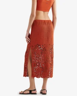 Canyon Crochet Midi Skirt