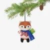 Fair Isle Fox Ornament