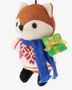 Fair Isle Fox Ornament
