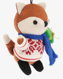 Fair Isle Fox Ornament