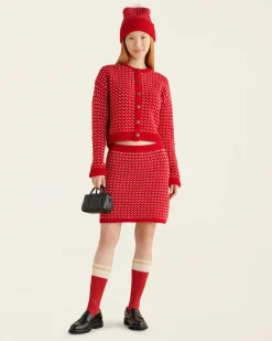 Falling Snow Mini Skirt