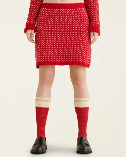 Falling Snow Mini Skirt