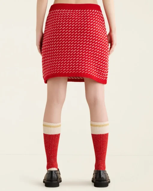 Falling Snow Mini Skirt