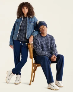Falling Snow Oversized Crew
