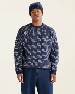Falling Snow Oversized Crew