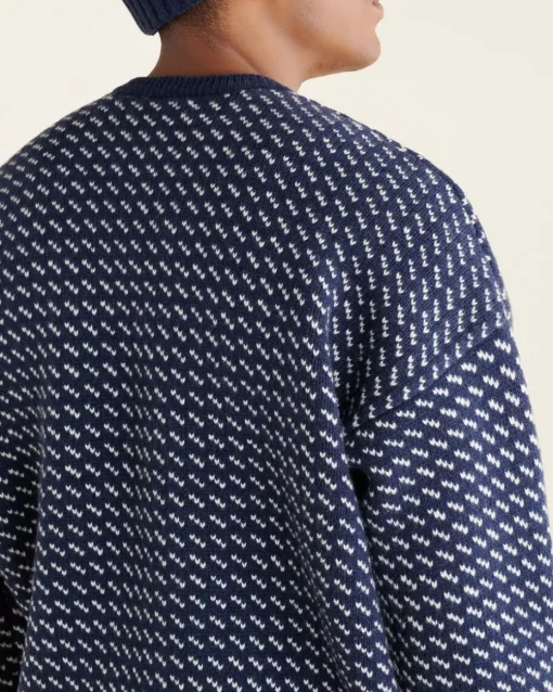 Falling Snow Oversized Crew
