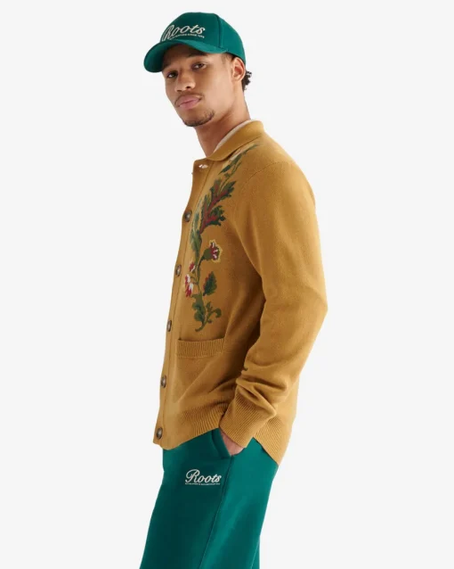 Floral Collar Cardigan