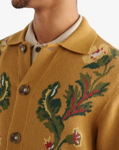 Floral Collar Cardigan