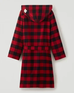 Gender Free Park Plaid Hooded Robe