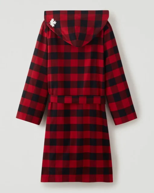 Gender Free Park Plaid Hooded Robe