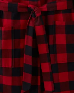 Gender Free Park Plaid Hooded Robe