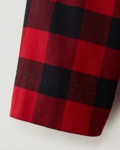 Gender Free Park Plaid Hooded Robe