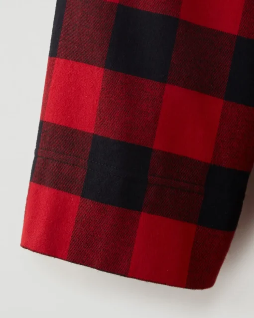 Gender Free Park Plaid Hooded Robe