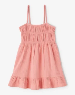 Girls Crinkle Tiered Dress