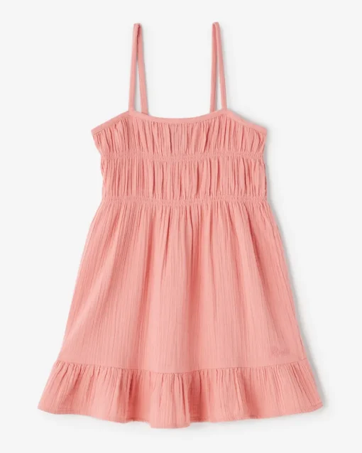 Girls Crinkle Tiered Dress
