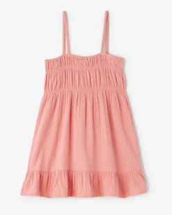 Girls Crinkle Tiered Dress