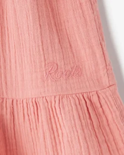 Girls Crinkle Tiered Dress