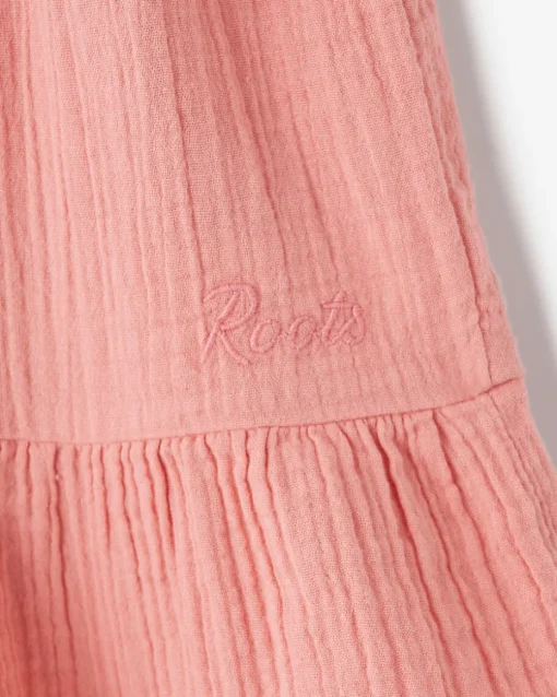 Girls Crinkle Tiered Dress