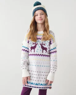 Girls Fair Isle Sweater Dress