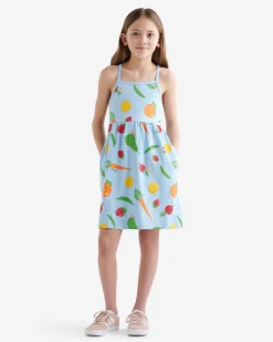 Girls Garden Print Dress