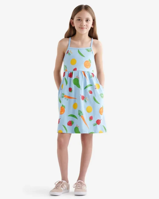 Girls Garden Print Dress
