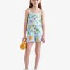 Girls Garden Print Romper
