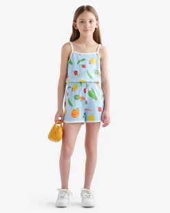 Girls Garden Print Romper