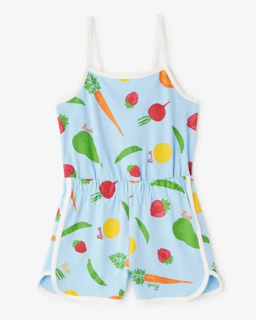 Girls Garden Print Romper