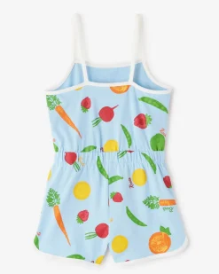 Girls Garden Print Romper