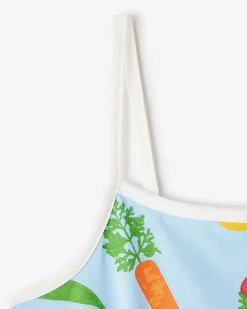 Girls Garden Print Romper